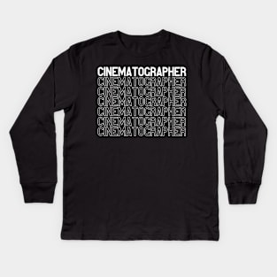 Cinematographer T Shirt design Kids Long Sleeve T-Shirt